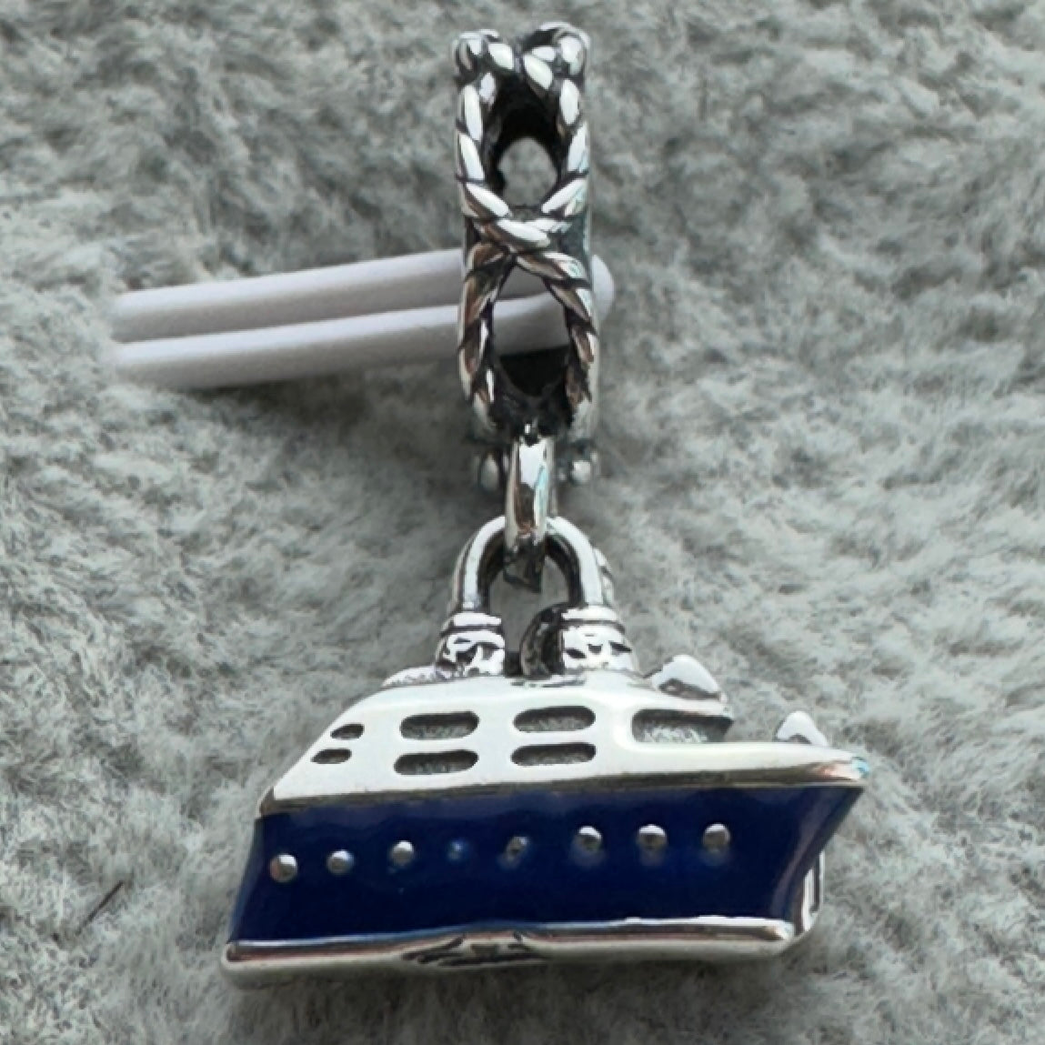 Charm Colgante Doble Crucero Y Ancla Mickey Disney