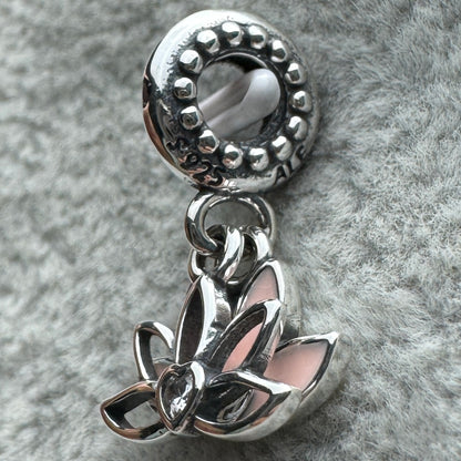 Charm Colgante Doble Flor De Loto