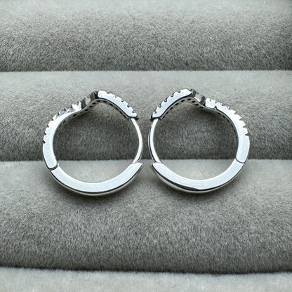 Aretes Ondas Brillantes