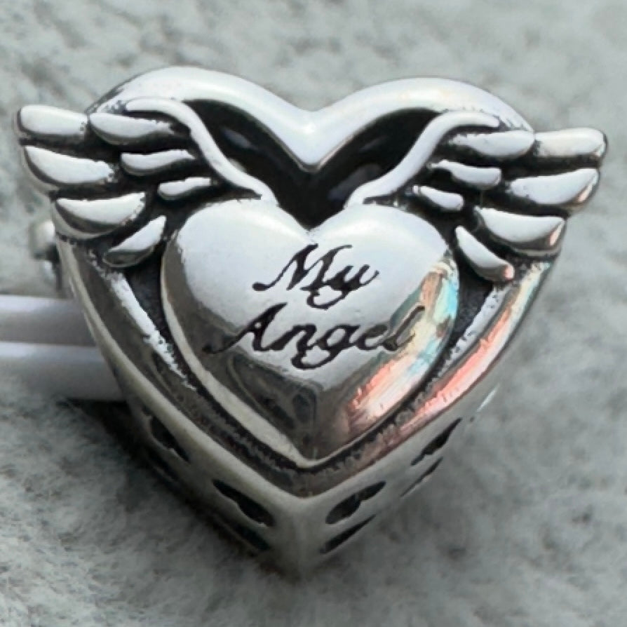 Charm Corazón Mamá Alas De Ángel
