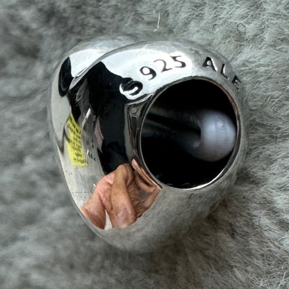 Charm Corazón Zirconia Morada