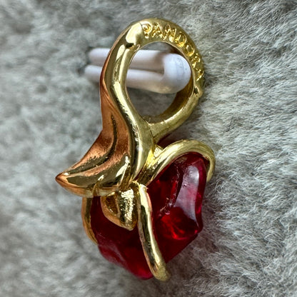 Charm Colgante Rosa Encantada De La Bella Y La Bestia Disney