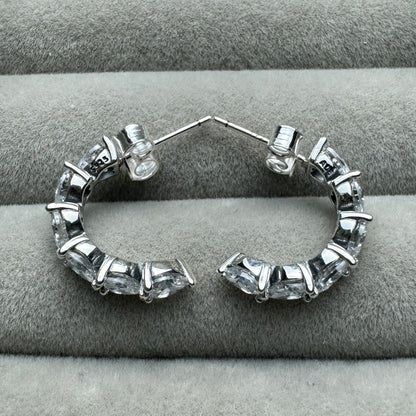 Aretes Corazones Brillantes