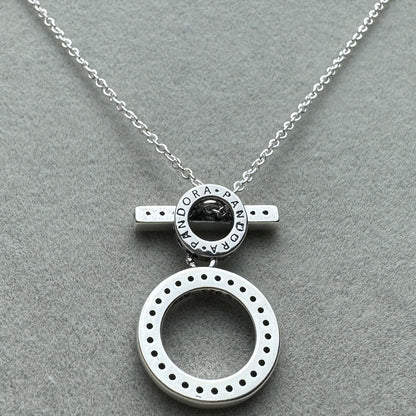 Collar Doble Aro Forma De T 50 cm (Ajustable A 48 y 46 cm)