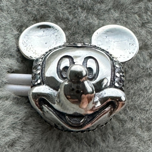 Charm Clip De Seguridad Retrato Mickey Brillante Disney