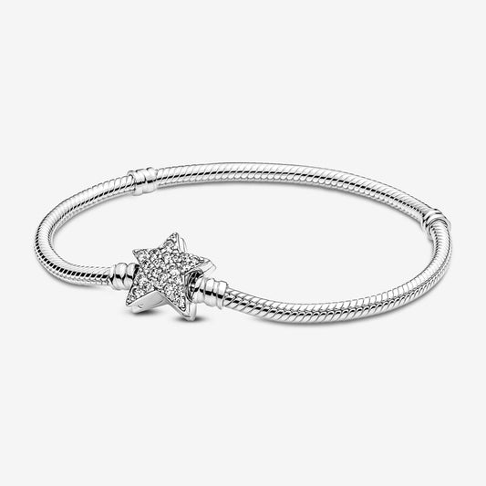 Brazalete Flexible Cierre Estrella Asimétrica Brillante