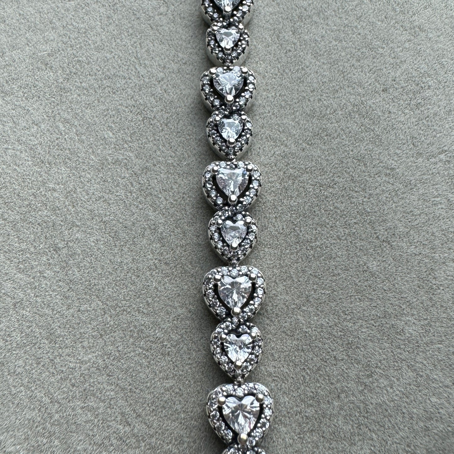 Brazalete Corazones Halo Pandora Vista De Los Corazones