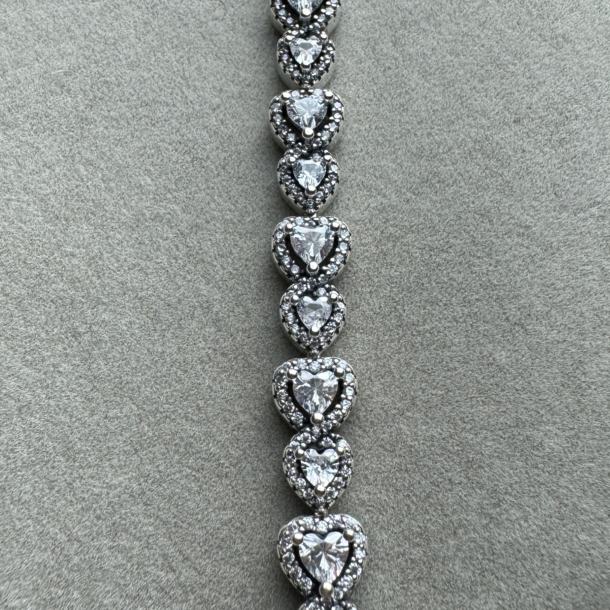 Brazalete Corazones Halo Pandora Vista De Los Corazones