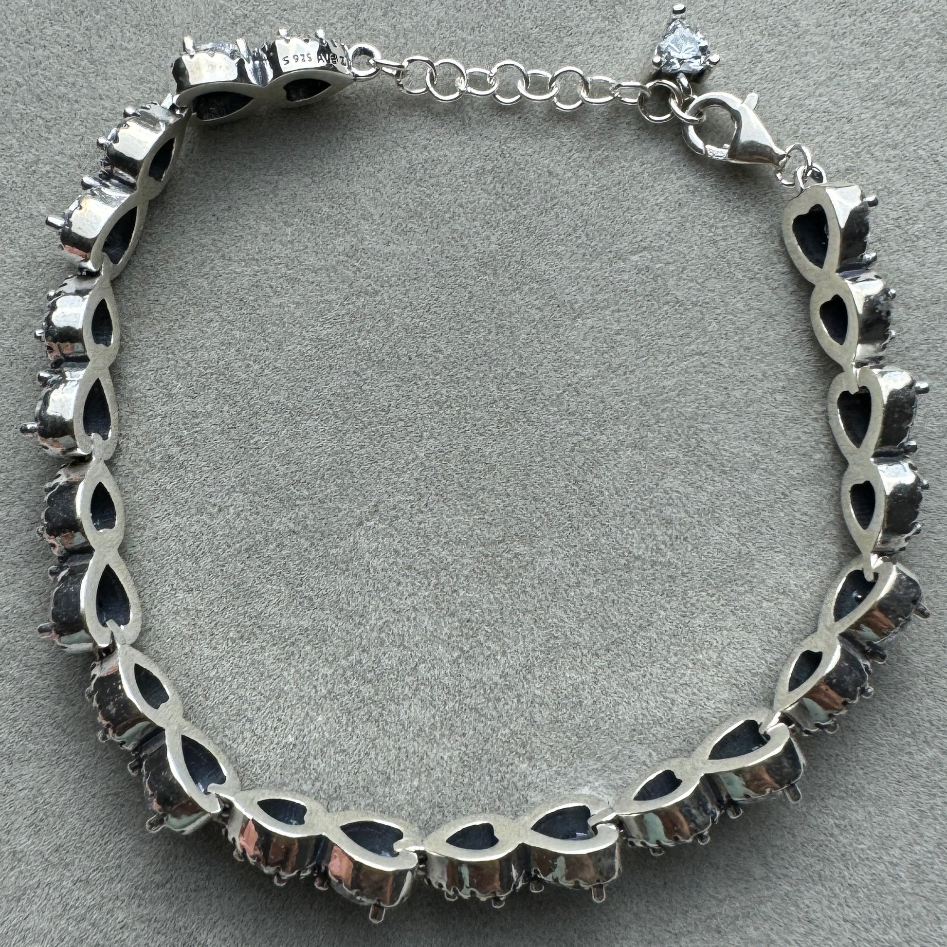 Brazalete Corazones Halo Pandora Vista Desde Arriba