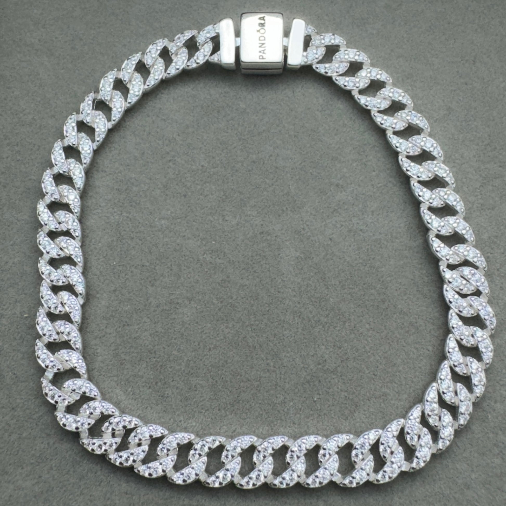 Brazalete Cubano Con Pavé Pandora 1