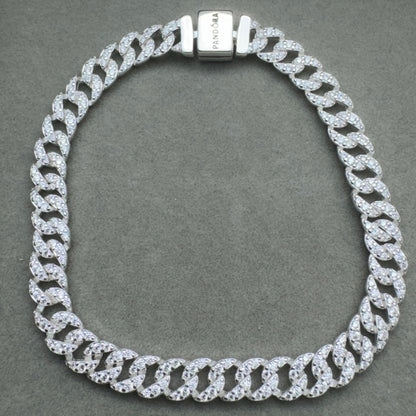 Brazalete Cubano Con Pavé Pandora 1