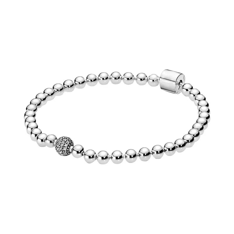 Brazalete De Cuentas Y Pavé Pandora