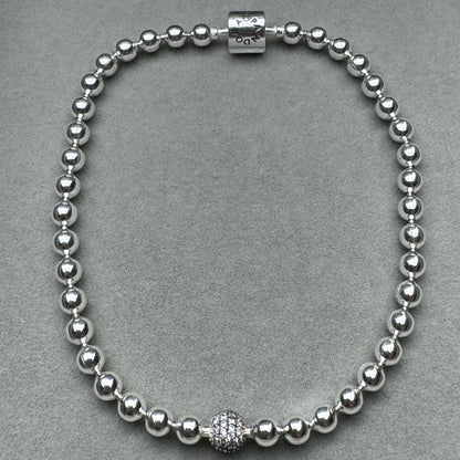 Brazalete De Cuentas Y Pavé Pandora Vista Frontal