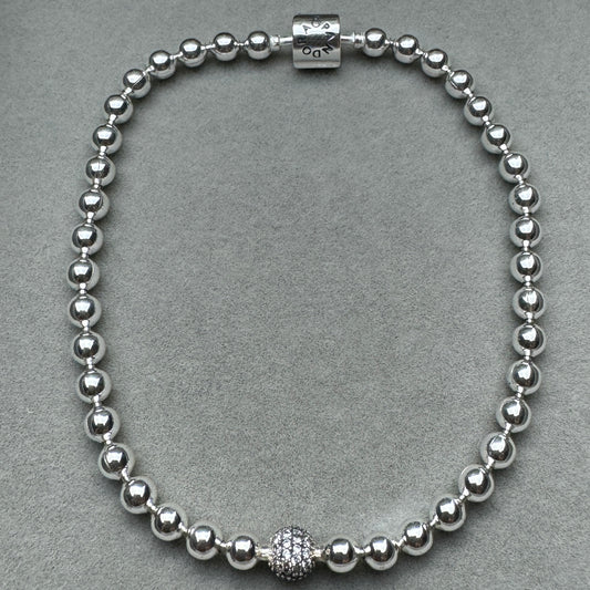 Brazalete De Cuentas Y Pavé Pandora Vista Frontal