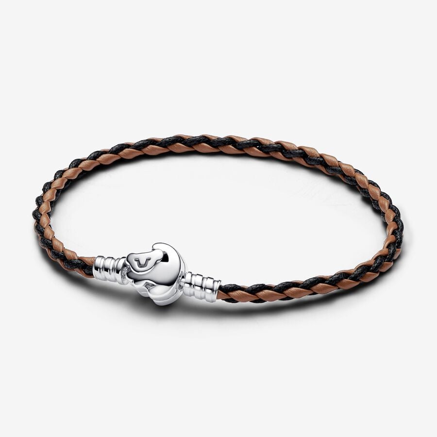 Brazalete De Cuero Trenzado Con Cierre El Rey León De Disney