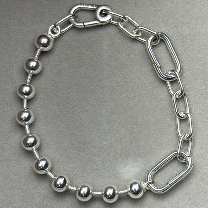 Brazalete Eslabones Y Bolitas Pandora Vista Frontal
