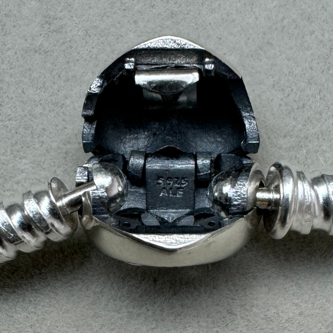 Brazalete Flexible Cierre Árbol Familiar Vista Del Interior Del Broche
