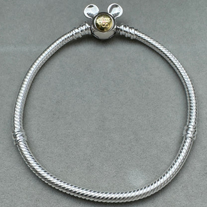 Brazalete Flexible Cierre Mickey 100 Años Disney Vista Frontal
