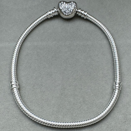 Brazalete Flexible Cierre Mickey Brillante Pandora Vista Frontal