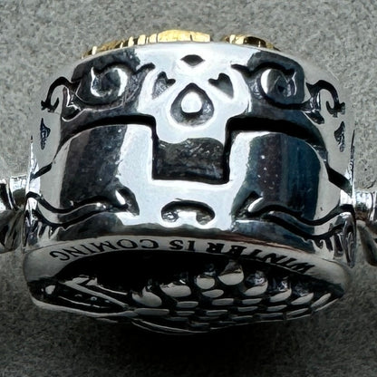Brazalete Flexible Delgado Juego De Tronos Game Of Thrones Pandora Vista Desde Arriba Del Broche