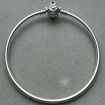 Brazalete Rígido Gato Chesire Alicia En El País De Las Maravillas Disney Pandora Vista Frontal