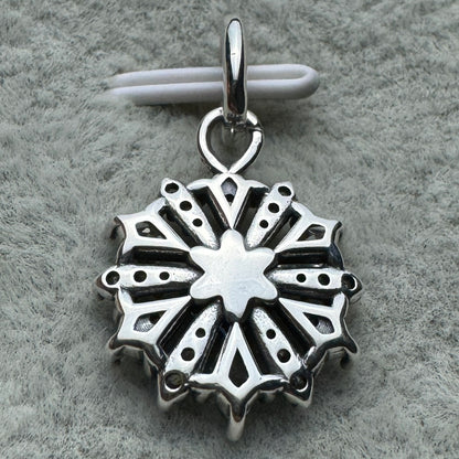 Charm Colgante Copo De Nieve Brillante Azul Frozen Disney