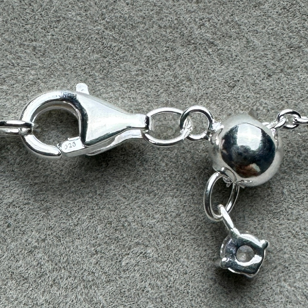 Collar Choker de Tenis 45 cm (Ajustable Hasta 40 cm)