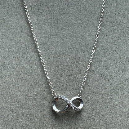 Collar Infinito Brillante 50 cm (Ajustable Al Largo Deseado)