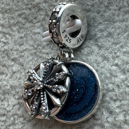 Charm Colgante Doble Galaxia Estrella