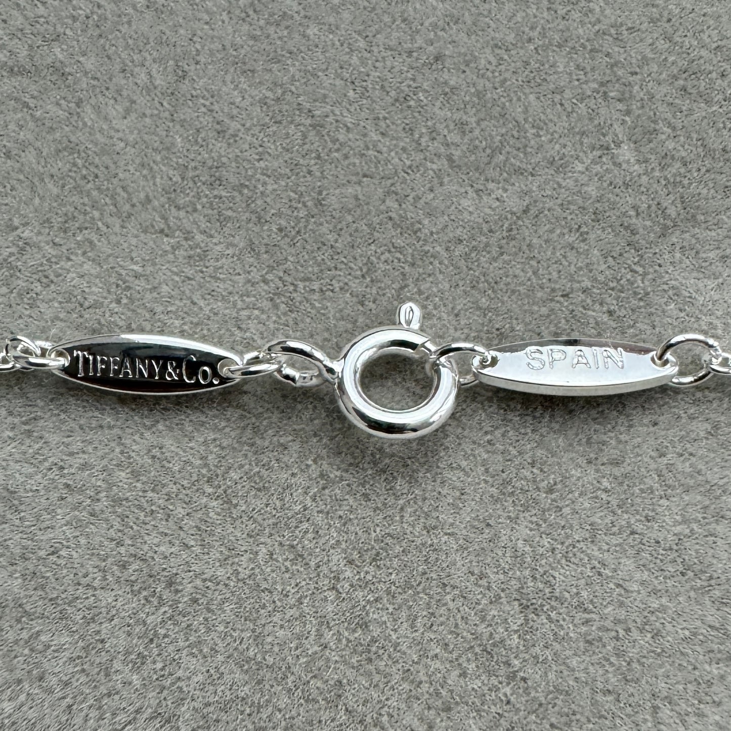 Collar Colgante Llave Con Placa Estilo Corazón Tiff 45 cm