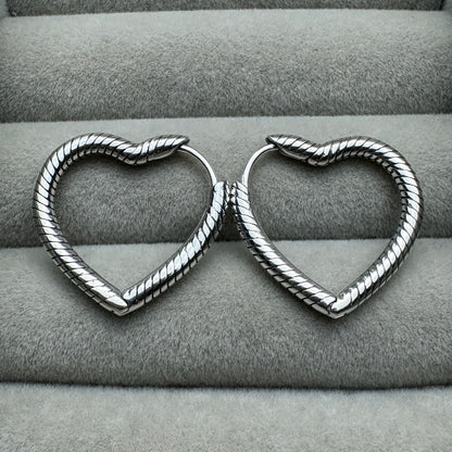 Aretes Corazón Grande