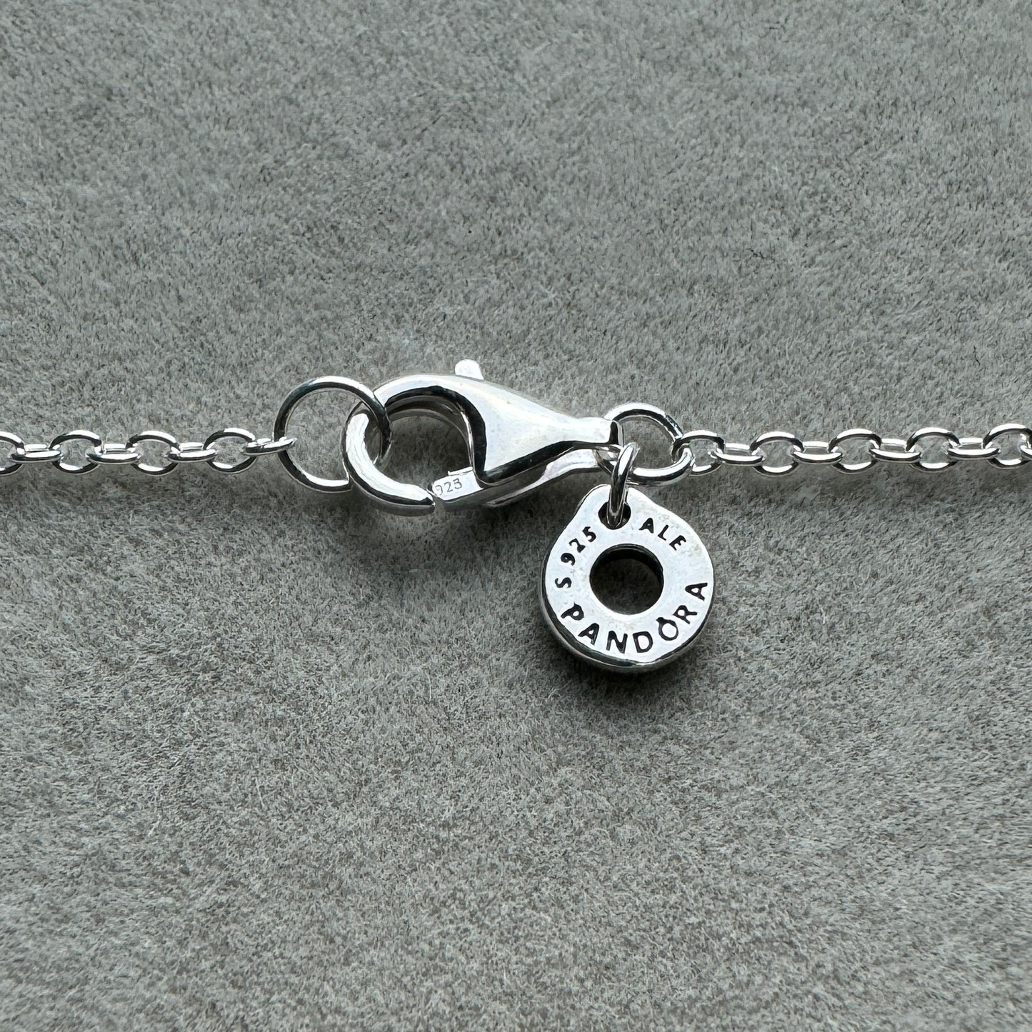 Collar y Pendiente Círculo Doble Brillante 45 cm (Ajustable A 42.5 y 40 cm)