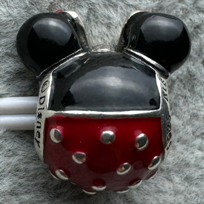 Charm Silueta Minnie Redondo Rojo Disney