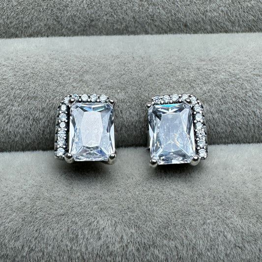 Aretes Rectangulares Brillantes