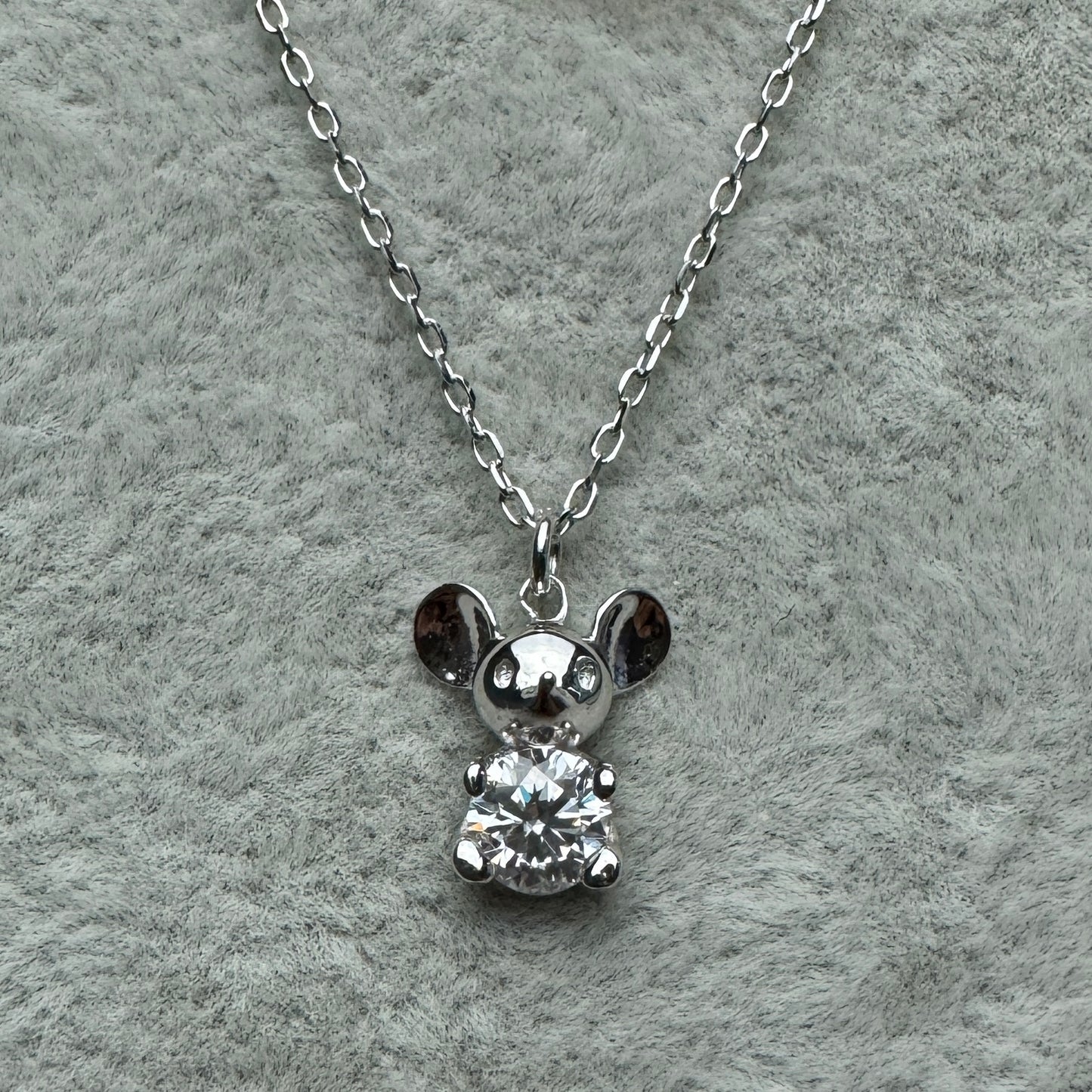 Collar Ratón Moissanita