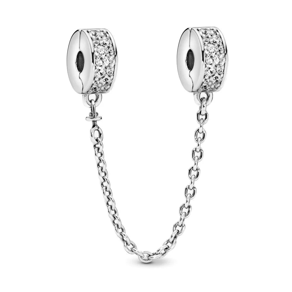 Cadena De Seguridad Clip Pavé Pandora