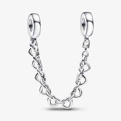 Cadena De Seguridad Corazones Enlazados Pandora