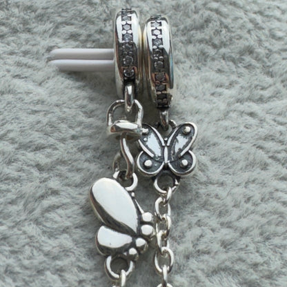 Cadena De Seguridad Mariposas Pandora 3