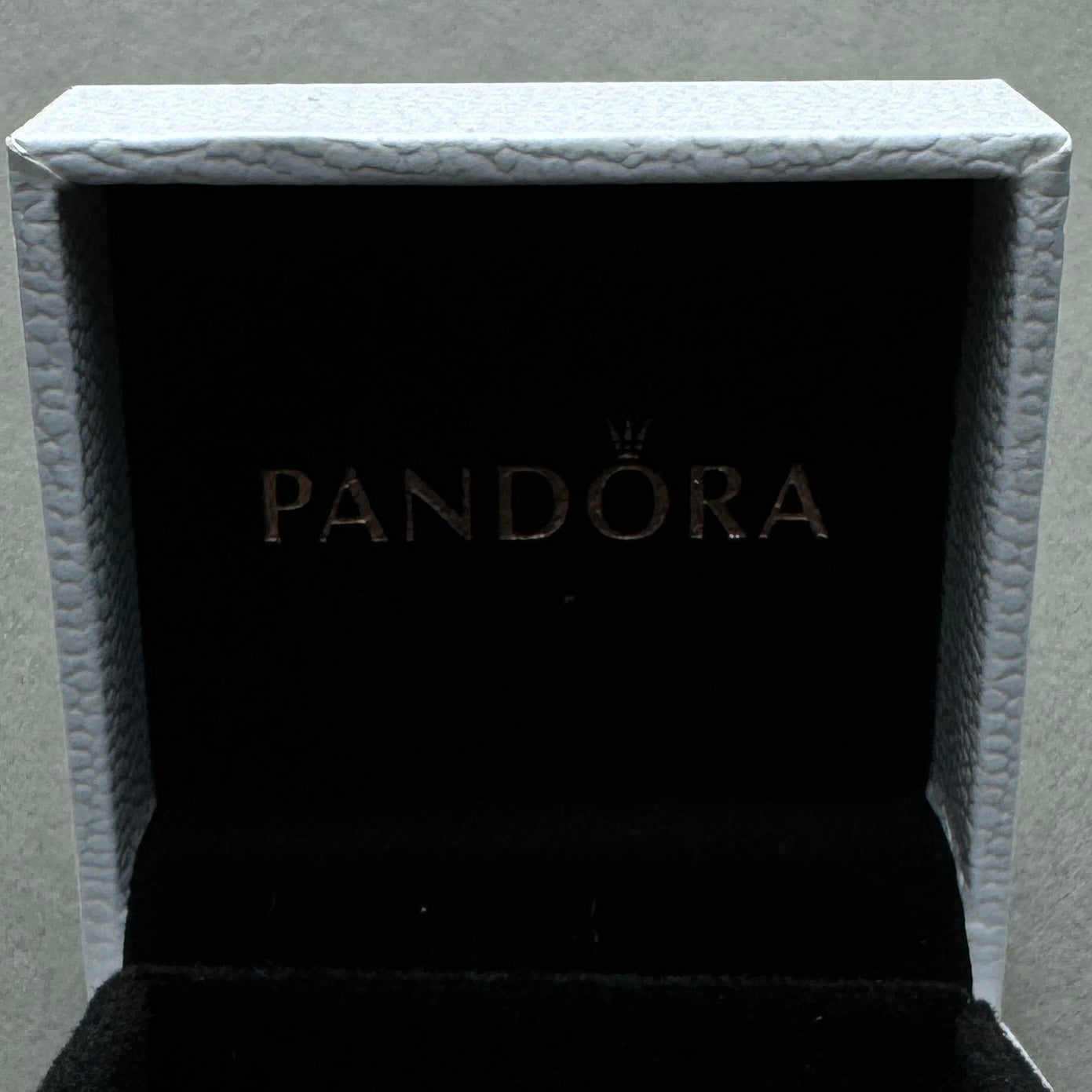 Caja Para Anillo Pandora Vista Del Logotipo Interior