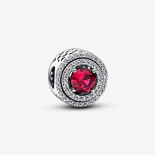 Charm Círculo Rojo Brillante