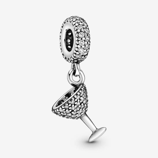 Charm Colgante Copa De Cocktail Brillante