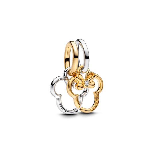 Charm Colgante Divisible Mickey & Minnie De Disney