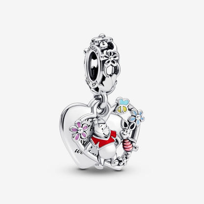 Charm Colgante Doble Winnieh Pooh y Piglet