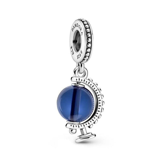 Charm Colgante Globo Terráqueo Azul