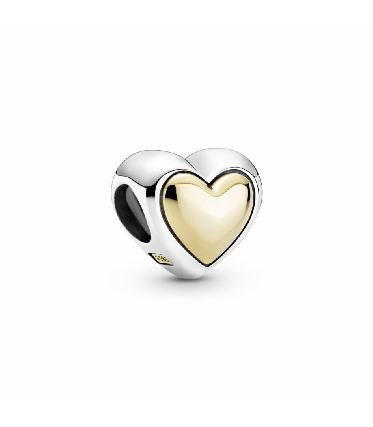 Charm Corazón Centro Dorado