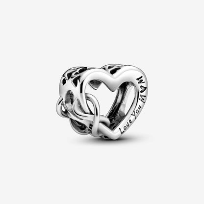Charm Corazón Infinito Love You Mom