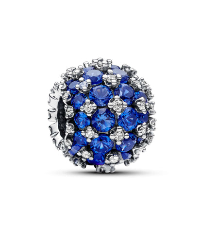 Charm Esfera Pavé Brillante Azul