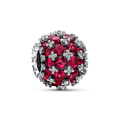 Charm Esfera Pavé Brillante Rojo