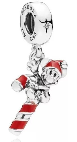 Charm Mickey Bastón Caramelo Navidad Disney