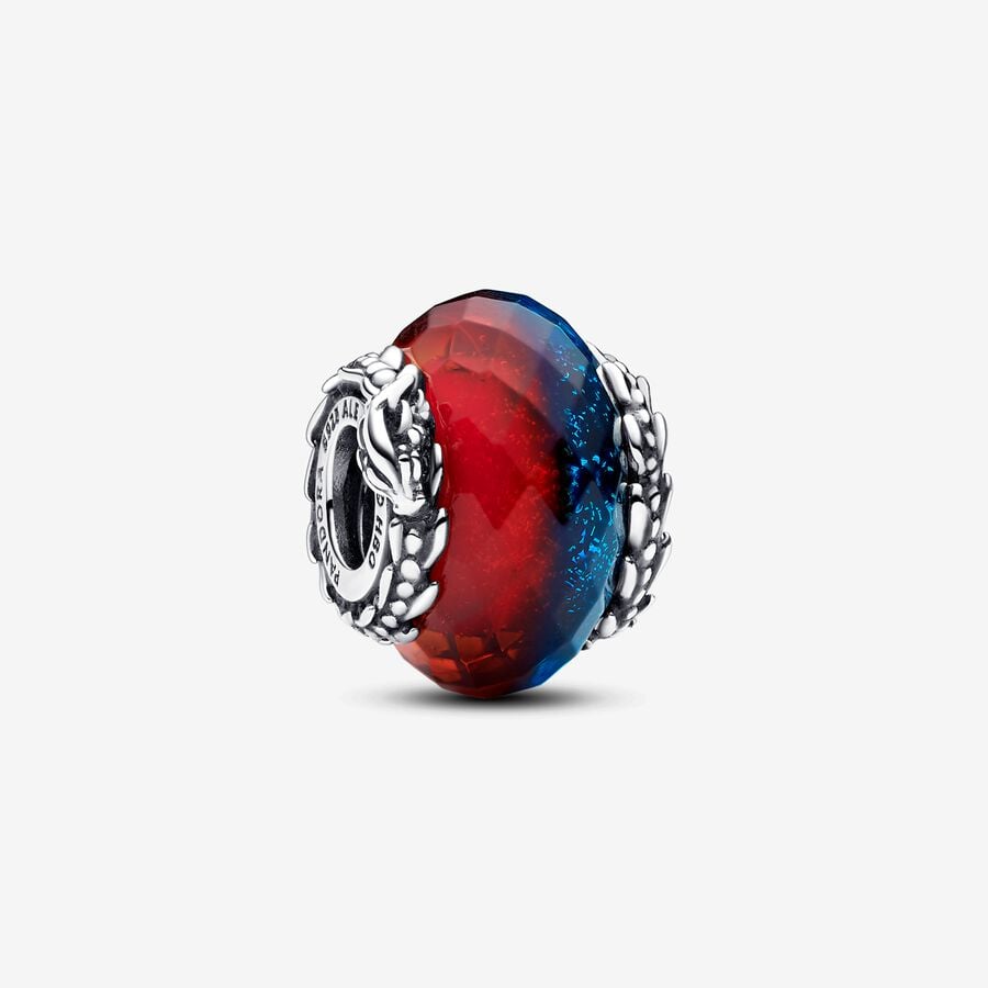 Charm Murano Doble Dragones De Hielo y Fuego Game Of Thrones